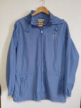 Vintage Northern Reflections Floral Windbreaker Jacket - Blue - Size Small